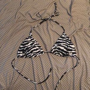 Victoria’s Secret zebra print bikini top